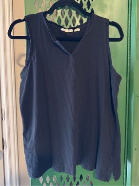 Christian Siriano 100% Cotton V-Neck Tank Top